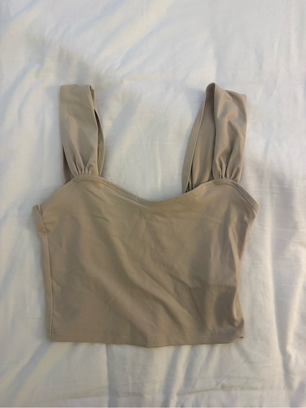 Abercrombie and Fitch Tan Crop Top